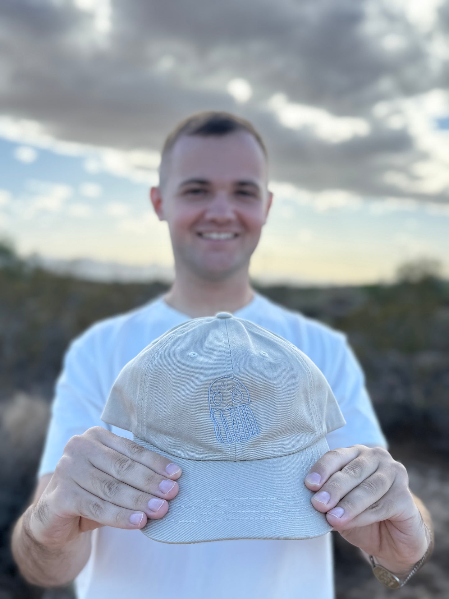 Cream Dad Cap